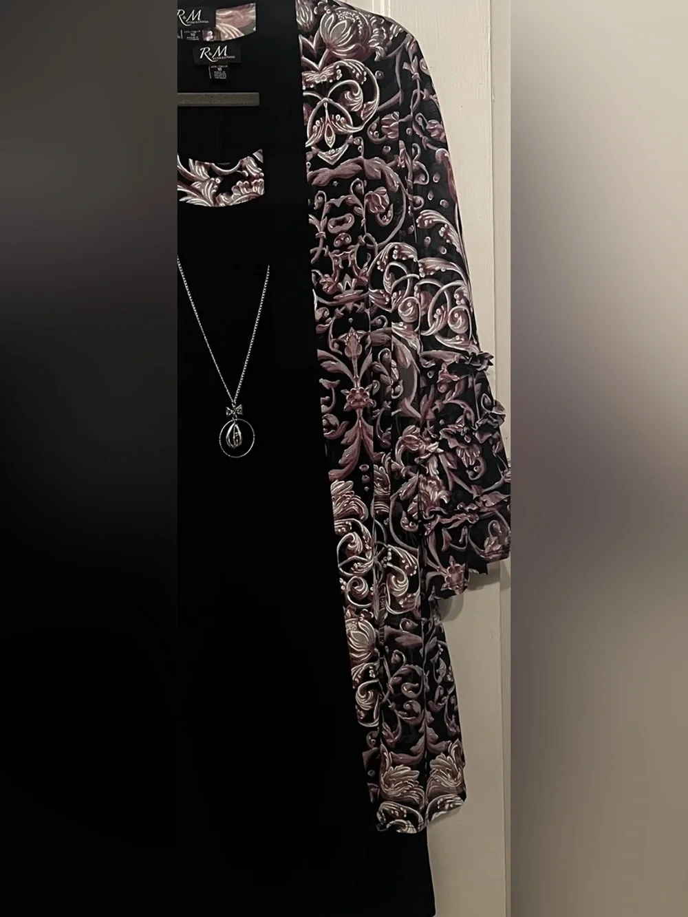 R & M Richards Women’s 2 Piece Dress & Jacket In Floral Print Size 10 Brand New!